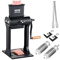 VEVOR Commercial Meat Tenderizer, Stainless Steel Manual Meat Tenderizer Machine Heavy Duty Clamps, Easy Operation Kitchen Tool, 5.8