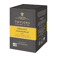Taylors of Harrogate Organic Chamomile Herbal Tea, 50 Count (Pack of 6)