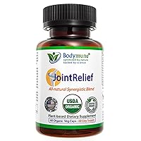 JointRelief All-Natural USDA Organic Joint Support Muscle Support Joint Relief Supplement for Joint Health and Joint Mobility - Drug-Free Vegan Glute-Free Non-GMO - 60-Day Supply