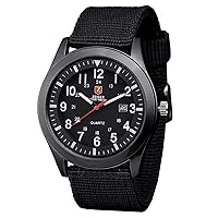 Zeiger Men's Quartz Watch, Sporty Men's Analogue Watch with Date, Black / Blue / Green