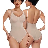 EUYZOU Shapewear Bodysuit for Women Tummy Control Low Back Body Shaper Sexy Backless Seamless Bodysuit Tops