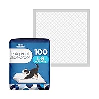 Leak-Proof, Slide-Proof Large Puppy Pads | Dog Pads| Training Pads | Super Absorbent | Bleach & Dye Free | Made in The USA | 24