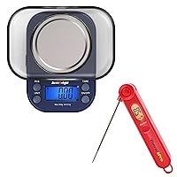 ThermoPro TP03 Digital Instant Read Meat Thermometer + AccuWeight 255 Digital Gram Scale