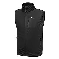 Willit Men's Golf Vest Lightweight Softshell Vest Outerwear Sleeveless Jacket Hiking Runing Causal