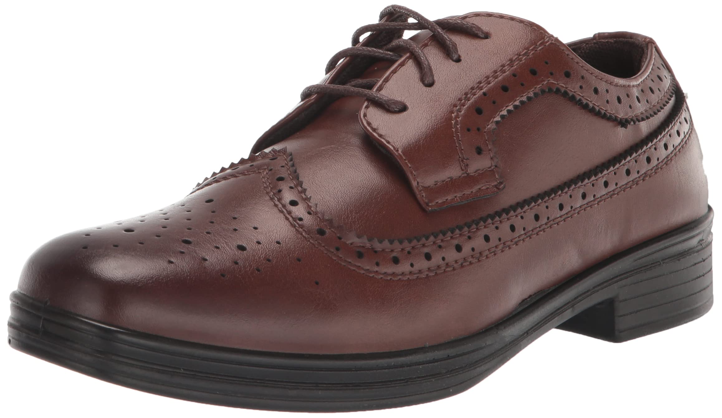 Deer Stags Boys' Ace Dress Comfort Wingtip Oxford / Luggage