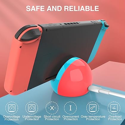 HEIYING Charger Dock for Nintendo Switch/Switch Lite/Switch OLED, Replacement Type C Port Switch Charging Stand Station