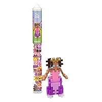 PLUS PLUS - Mini Maker Tube - Princess - 70 Piece, Construction Building Stem/Steam Toy, Interlocking Mini Puzzle Blocks for Kids
