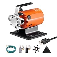 VEVOR Water Transfer Pump 115V, Utility Pump, 360 GPH Larger Flow, 46FT High-Lift, 1/10 HP Portable Electric Utility Pump with Water Hose Kit, Incl. Carbon Brushes, Impeller etc. For Water Removal