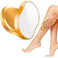 Crystal Hair Eraser for Women and Men, Epilator Device 3rd Gen 2023, Reusable Crystal Hair Remover Magic Painless Exfoliation Hair Removal Tool, Magic Hair Eraser for Back Arms Legs (Gold)