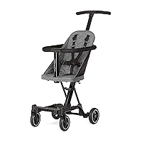 Lightweight And Compact Coast Rider Stroller With One Hand Easy Fold, Adjustable Handles And Soft Ride Wheels, Grey