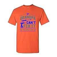 If Grandpa Can't Fix It No one Can Mechanic Tools Funny Adult DT T-Shirt