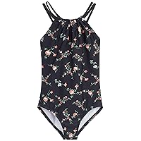 Kanu Surf Girls Jasmine Beach Sport Halter One Piece Swimsuit