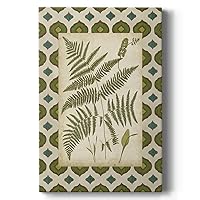Renditions Gallery Canvas Botanical Hanging Paintings Green Moroccan Plant Fern Leaves Nature Home Artwork for Office Bedroom Kitchen Walls - 24