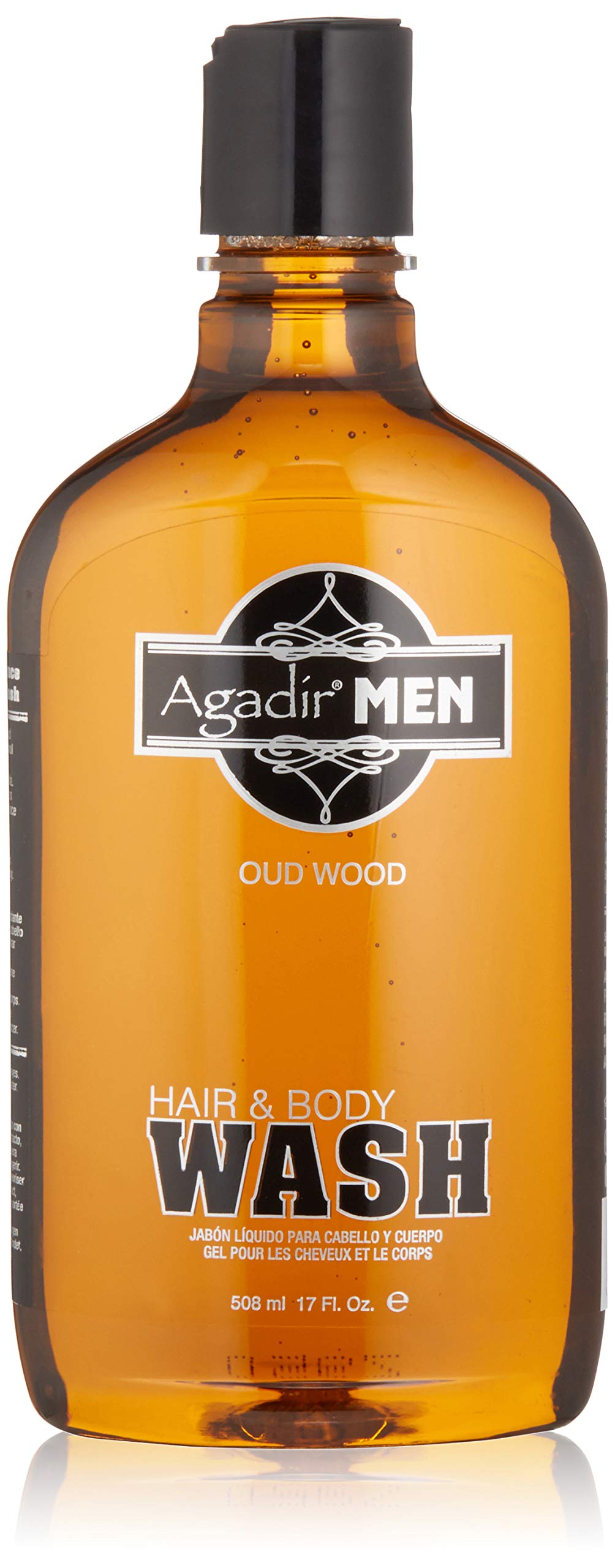 AGADIR Men Hair And Body Wash, 17 Fl Oz