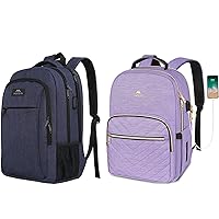 MATEIN Laptop Backpack with USB Charging Port, Slim Travel Backpack with Laptop Compartment for Men and Women, Water Resistant Stylish Travel Computer Work Bag with RFID Pocket