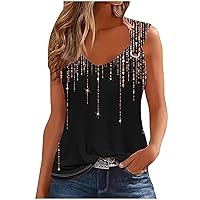 Boho Tank Tops for Women Sleeveless Floral Print Cami Top Casual Blouse Vest Shirts Summer Spring Fashion 2024