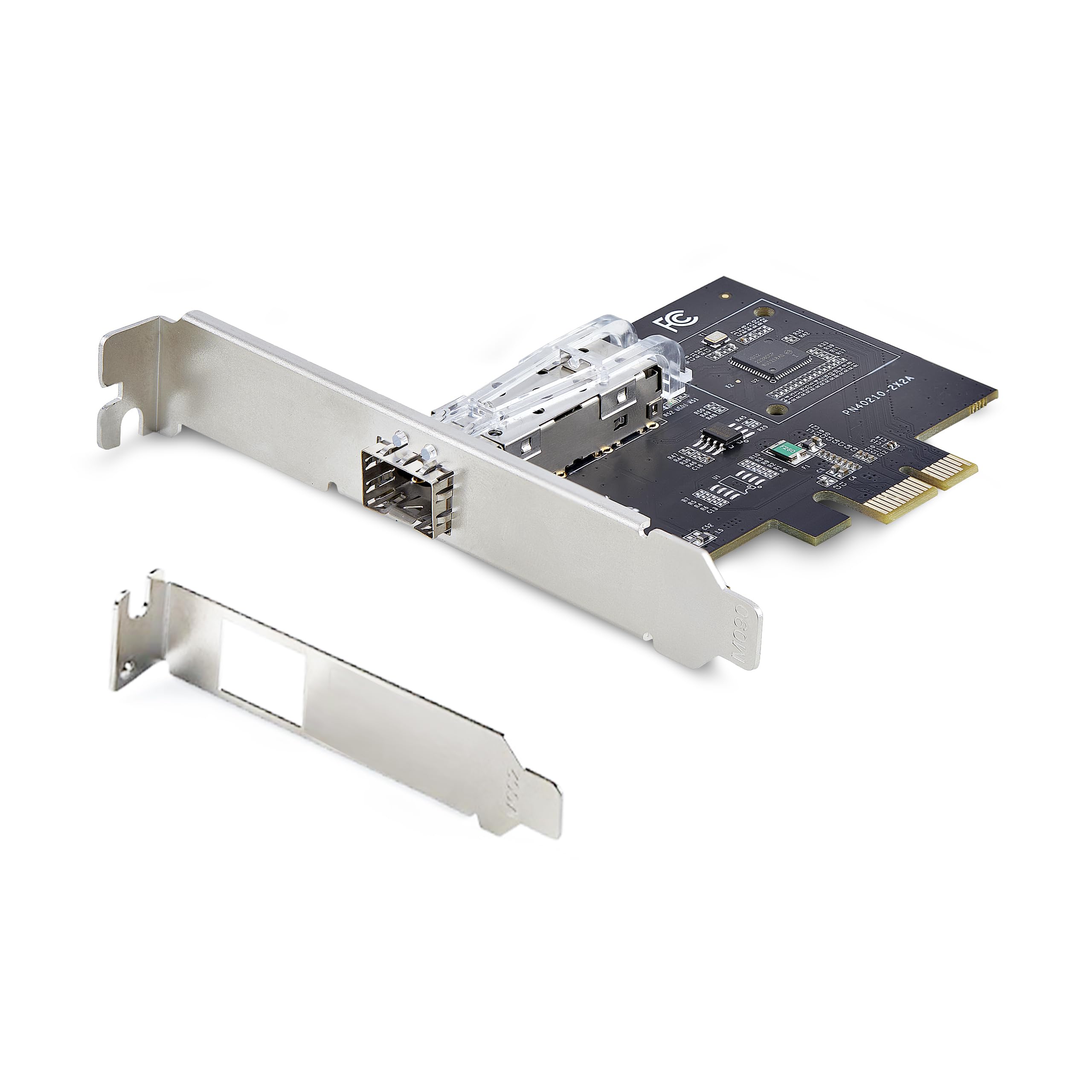 StarTech.com 1-Port GbE SFP Network Card, PCIe 2.1 x1, Intel I210-IS, 1GbE Controller, 1000BASE Copper/Fiber Optic, Single-Port Gigabit Ethernet NIC, Desktop/Server Backplanes (P011GI-NETWORK-CARD)