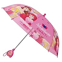 Disney Kids Umbrella, Frozen/Princess/Minnie Mouse Toddler and Little Girl Rain Wear for Ages 3-6