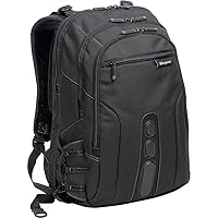 Targus Spruce EcoSmart Travel Laptop Backpack for 15.6 inch Laptops, TSA-Friendly Carry On Backpack Laptop Bag for Work and Travel, Black (TBB013US)