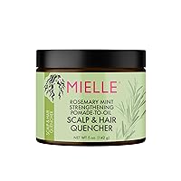 Mielle Organics Rosemary Mint Strengthening Pomade-To-Oil Scalp & Hair Quencher, Nourishes, Conditions & Add Shine, 5 Ounces