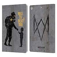 Officially Licensed Watch Dogs Legion Nice to Beat You Street Art Leather Book Wallet Case Cover Compatible with Apple iPad 10.2 2019/2020/2021