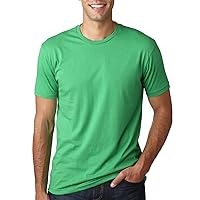 Next Level Mens Premium Fitted Short-Sleeve Crew T-Shirt - Heavy Metal + Kelly Green (2 Pack) - X-Small