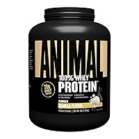 Animal 100% Whey Protein Powder – Whey Blend for Pre- or Post-Workout, Recovery or an Anytime Protein Boost– Low Sugar – Vanilla, 4 lb