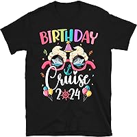 Personalized Birthday Cruise 2024 Shirt, Birthday Cruise Shirt, Family Cruise Vacation Shirts, Cruising Family Birthday Tshirt