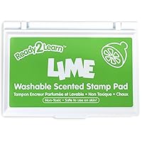 READY 2 LEARN Scented Stamp Pad - Lime - Green - Non-Toxic - Fade Resistant - Fun Art Supplies for Kids