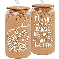 Nurse Gifts - Nurse Gifts for Women - Christmas Gifts for Nurses, Nurse Appreciation Gifts - Gifts for Nurses, Nursing Gifts, Nurses Gifts - Nurse Practitioner Gifts for Women - 16 Oz Can Glass