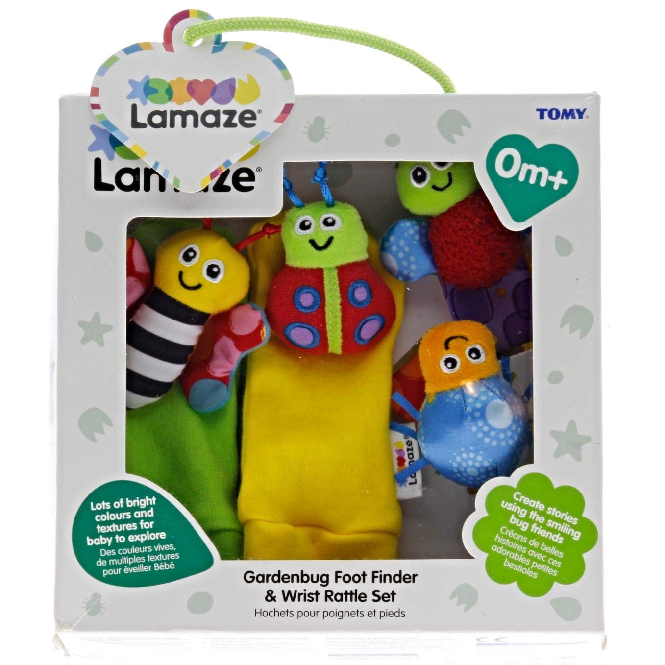 Lamaze Gardenbug - Baby Foot Finder Socks & Wrist Rattle Set - Sensory Development Toys - Newborn Baby Essentials