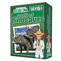 Outset Media Professor Noggin's World of Dinosaurs Trivia Card Game - an Educational Trivia Based Card Game for Kids - Trivia, True or False, and Multiple Choice - Ages 7+ - Contains 30 Trivia Cards