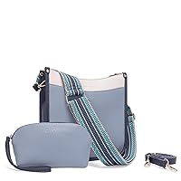 Vegen Leather Crossbody Bags For Women Trendy 2Pcs Hobo Handbag Wallet Set With 2Adjustable Guitar Strap