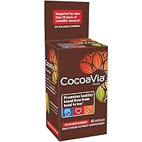 CocoaVia Daily Cocoa Extract Supplement, 60 Count 375mg
