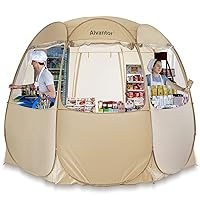 Alvantor Pop Up Canopy Tent - Vendor Booth Event Tent - 12x12 Pop Up Canopy for Commercial Activity - Camping Gazebos - Beige
