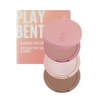 Kaja 3-in-1 Blendable Sculpting Trio - Play Bento | with Mango Seed Butter, Cream Bronzer, Powder Blush, and Highlighter, 00 Sugar Cookie