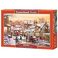 CASTORLAND 1000 Piece Jigsaw Puzzle, Vintage Winterland, Winter Puzzle, Snow, Adult Puzzle, Castorland C-104802-2