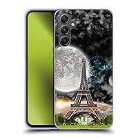 Head Case Designs Moonlight Over Paris Surreal Landscapes Soft Gel Case Compatible with Samsung Galaxy A34 5G