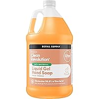 Antibacterial Gel Hand Soap Refill, 128 Fl Oz, Ready To Use Gel Soap, Non-Drying Formula