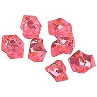 Acrylic Ice Rocks Crystal Vase Filler, 1-inch, 150-piece (Hot Pink)