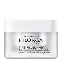 Filorga Time-Filler Night Wrinkle Correction Face Cream, Anti Aging Skin Treatment Made With Hyaluronic Acid and Peptides to Visibly Reduce Fine Lines, Dehydration, and Deep Set Wrinkles, 1.69 fl.oz