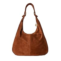 Joe Browns Women's Knotted Italian Suede Hobo Slouch Bag Handbag, One Size