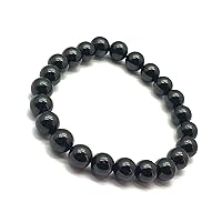 GEMZ Natural sugilite 9 mm Round Smooth Beads Stretchable 7 inch Bracelet Healing/Meditation/Prosperity