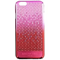 Metallic Pink Case in Cascade Design with 534 Swarovski Elements for iPhone 6 4.7-Inch - Retail Packaging - Metallic Pink/Brilliant Pink