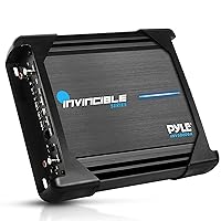Pyle 9” Class D Mosfet Amplifier - Invincible Series Monoblock Amp, 1 Channel 1000 Watts Max, Mosfet PWM Power Supply, High-Current Dual Discrete Drive Stages, Wireless BT Audio Interface