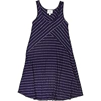 A-Line Womens Scoop Dress, Purple, PXS