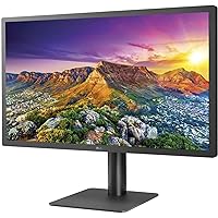 LG 24'' 24MD4KLB-B IPS UHD 4K Ultrafine™ Monitor with 2X Thunderbolt™ 3, 3X USB Type-C™, Supports DCI-P3 & 500nits Brightness, 4K Daisy Chain & macOS Compatible,Black
