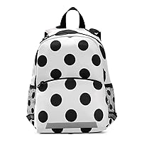 ALAZA Polka Dot Black White Casual Backpack Bag harness bookbag Travel Shoulder Bag