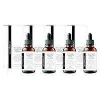 Triple Strength Hyaluronic Acid Serum – 6% Strength Double Weight, Easy Absorb Hyaluronic Acid with Added Vitamins C & E, Resveratrol and CoQ10– 30ml / 1 fl oz (4 Bottles)