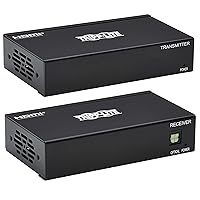 Tripp Lite HDMI Over Ethernet Cat6 Extender Kit Transmitter/Receiver - Up to 230 feet or 70.1 Meters - 4K 60Hz Video, HDR, PoC, TAA Compliant (B127A-2A1-BHBH)